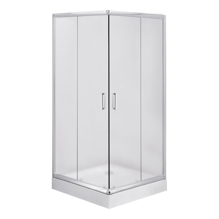 KABINA FUNKIA KWADRATOWA, SZKŁO SZRONIONE, 80X80 CM  B7KYC_642K