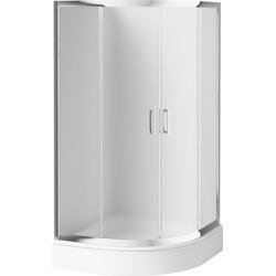 KABINA FUNKIA PÓŁOKRĄGŁA, SZKŁO SZRONIONE, WYS. 170 CM, 80X80 CM  B7KYP_654K