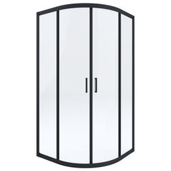 KABINA FUNKIA NERO 90X90 PÓŁOKRĄGŁA - NOWOŚĆ B7KYP_N51K