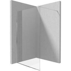 ŚCIANKA KERRIA PLUS WALK IN CHROM 140 CM Z POWŁOKĄ, SZKŁO TOTALWHITE  KTS_034P