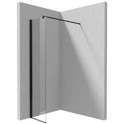 ŚCIANKA KERRIA PLUS WALK IN NERO 40 CM Z POWŁOKĄ, SZKŁO TOTALWHITE  KTS_N84P