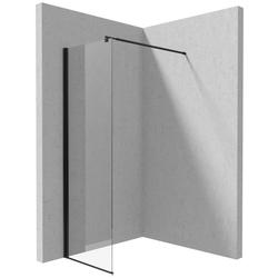 ŚCIANKA KERRIA PLUS WALK IN NERO 50 CM Z POWŁOKĄ, SZKŁO TOTALWHITE  KTS_N85P