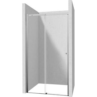 DRZWI PRZESUWNE KERRIA PLUS CHROM 100 CM Z POWŁOKĄ, SZKŁO TOTALWHITE  KTSP010P