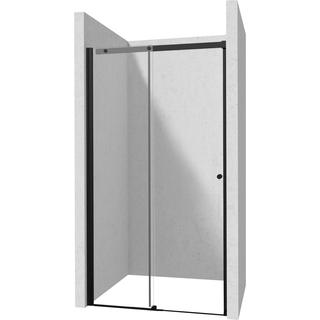 DRZWI PRZESUWNE KERRIA PLUS NERO 100 CM Z POWŁOKĄ, SZKŁO TOTALWHITE  KTSPN10P