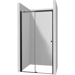 DRZWI PRZESUWNE KERRIA PLUS NERO 100 CM Z POWŁOKĄ, SZKŁO TOTALWHITE  KTSPN10P