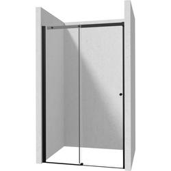 DRZWI PRZESUWNE KERRIA PLUS NERO 130 CM Z POWŁOKĄ, SZKŁO TOTALWHITE  KTSPN13P