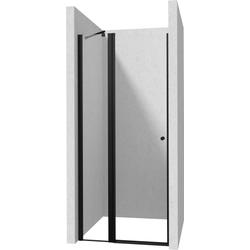 DRZWI UCHYLNE KERRIA PLUS NERO 80 CM Z POWŁOKĄ, SZKŁO TOTALWHITE  KTSUN42P