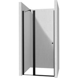 DRZWI UCHYLNE KERRIA PLUS NERO 120CM Z POWŁ. SZKŁO TOTALWHITE  KTSUN45P