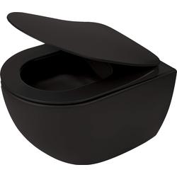 MISKA WISZĄCA BEZKOŁNIERZOWA PEONIA ZERO NEW NERO CDE_NZPW