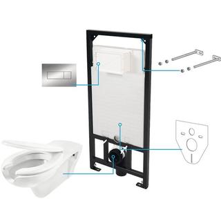 MISKA USTĘPOWA VITAL WISZĄCA + DESKA + STELAŻ + PRZYCISK SLIM CHROM  B7CDVS6WPW