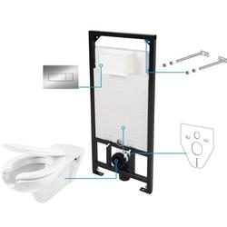 MISKA USTĘPOWA VITAL WISZĄCA + DESKA + STELAŻ + PRZYCISK SLIM CHROM  B7CDVS6WPW