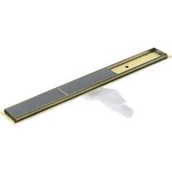 ODPŁYW LINIOWY ODWRACALNY ZŁOTO SZCZOTKOWANE RUSZT POD PŁYTKI/PEŁNY DŁUGOŚĆ 70 CM, SYFON  KOS_R07D