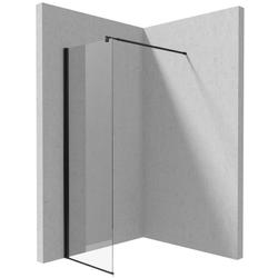 ŚCIANKA KERRIA PLUS WALK IN NERO 70CM Z POWŁOKĄ SZKŁO TOTALWHITE - NOWOŚĆ  KTS_N37P