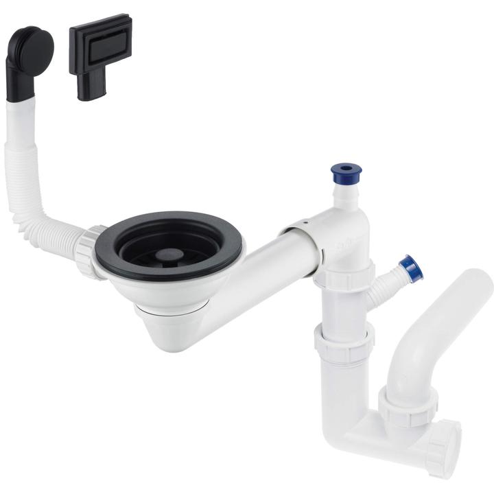 SYFON DO ZLEWOZMYWAKA GRANITOWEGO 1-KOMOROWEGO SPACE-SAVER ZXY_N949