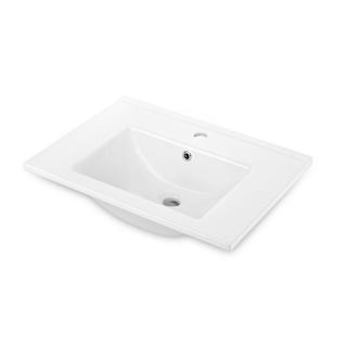 UMYWALKA FLOKS BIAŁA WPUSZCZANA W BLAT, 60 CM  B7CDI_6U6M