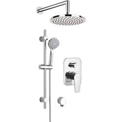 KOMPLET PODTYNKOWY NATRYSKOWY ALPINIA CHROM Z DRĄŻKIEM  NAC_09GA