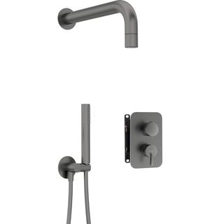KOMPLET PODTYNKOWY NATRYSKOWY SILIA TITANIUM Z BOXEM MIESZACZOWYM  BXYZDQSM