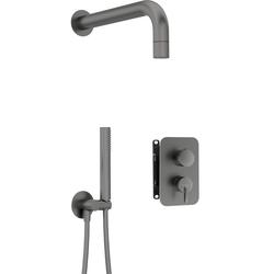 KOMPLET PODTYNKOWY NATRYSKOWY SILIA TITANIUM Z BOXEM MIESZACZOWYM  BXYZDQSM