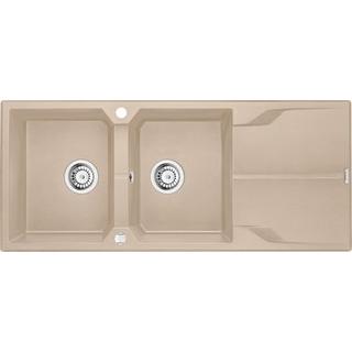 ZLEW.ANDANTE PIASKOWY GRANIT 2K Z/O 1160X500X210, 3,5"+SPACE SAVER - NOWOŚĆ B7ZQN_7213