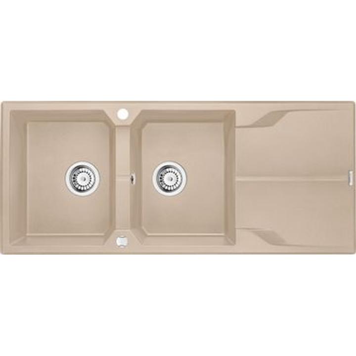 ZLEW.ANDANTE PIASKOWY GRANIT 2K Z/O 1160X500X210, 3,5"+SPACE SAVER - NOWOŚĆ B7ZQN_7213