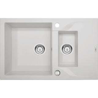 ZLEW. ANDANTE ALABASTER GRANIT 1,5K Z/O 780X490X190, 3,5" + OSPRZĘT SPACE SAVER B7ZQN_A513