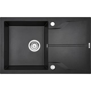 ZLEW.ANDANTE FLUSH GRAFIT METALIK GRANIT 1K Z/O 780X490X190,3,5" + OSPRZĘT SPACE SAVER*  B7ZQN_G11F