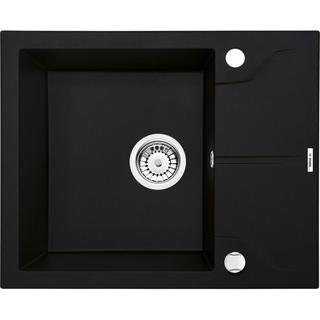 ZLEW.ANDANTE NERO GRANIT 1K Z/KO 590X490X194+SPACE SAVER ZQN_N11A