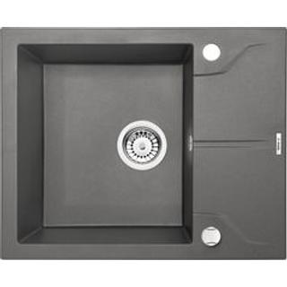 ZLEW.ANDANTE FLUSH ANTRACYT MET. GRAN 1K Z/O 780X490X194+SPACE SAVER - NOWOŚĆ B7ZQN_T11F