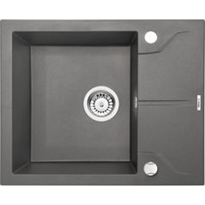 ZLEW.ANDANTE FLUSH ANTRACYT MET. GRAN 1K Z/O 780X490X194+SPACE SAVER - NOWOŚĆ B7ZQN_T11F