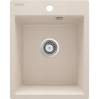 ZLEW. CORIO BEŻOWY GRANIT 1K B/O 400x500x211, 3,5" + OSPRZĘT SPACE-SAVER  ZRC_5103