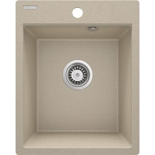 ZLEW. CORIO PIASKOWY GRANIT 1K B/O 400x500x211, 3,5" + OSPRZĘT SPACE-SAVER  ZRC_7103