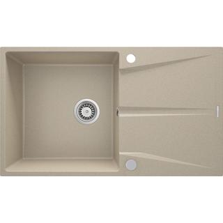 ZLEW. CORIO PIASKOWY GRANIT 1K Z/O 860x500x216, 3,5" + OSPRZĘT SPACE-SAVER + ZAŚLEPKA OTWORU  ZRC_711A