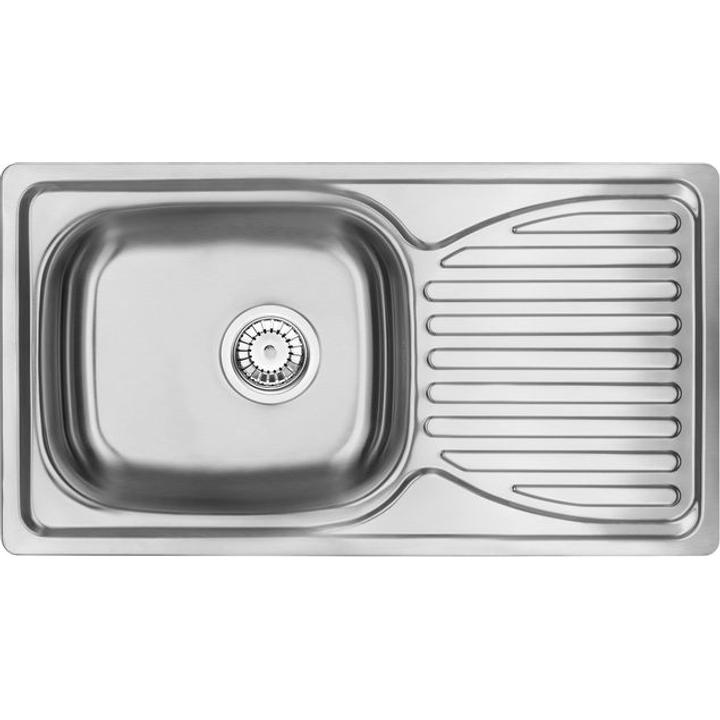 ZLEW. DOPPIO SATYNA 1K Z/O 780X430X160, 3,5" + OSPRZĘT B7ZEN_0113