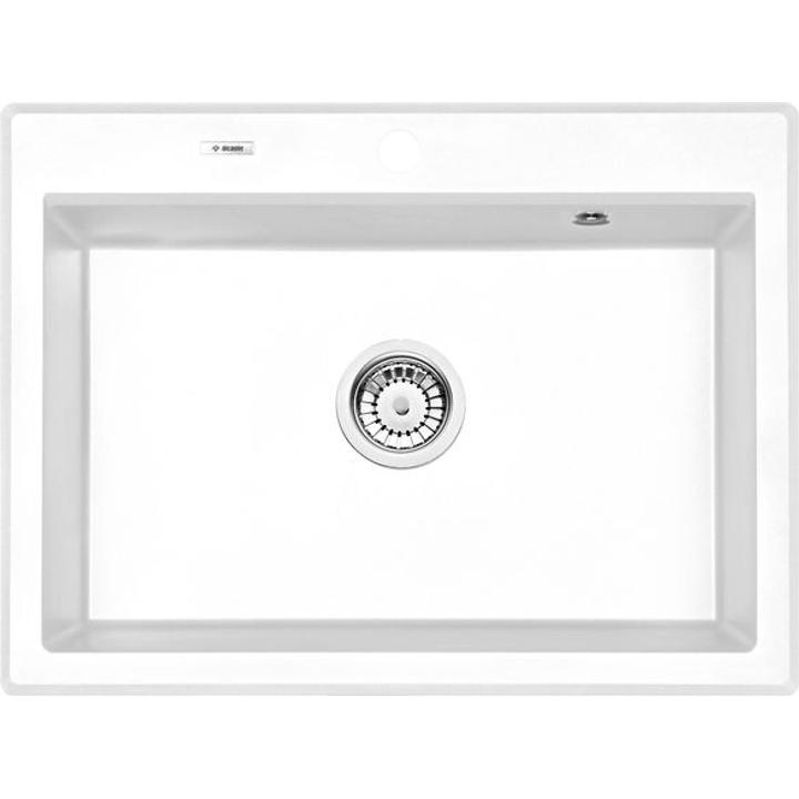 ZLEW. ERIDAN ALABASTER GRANIT 1K 700X520X197 + SPACE SAVER B7ZQE_A103