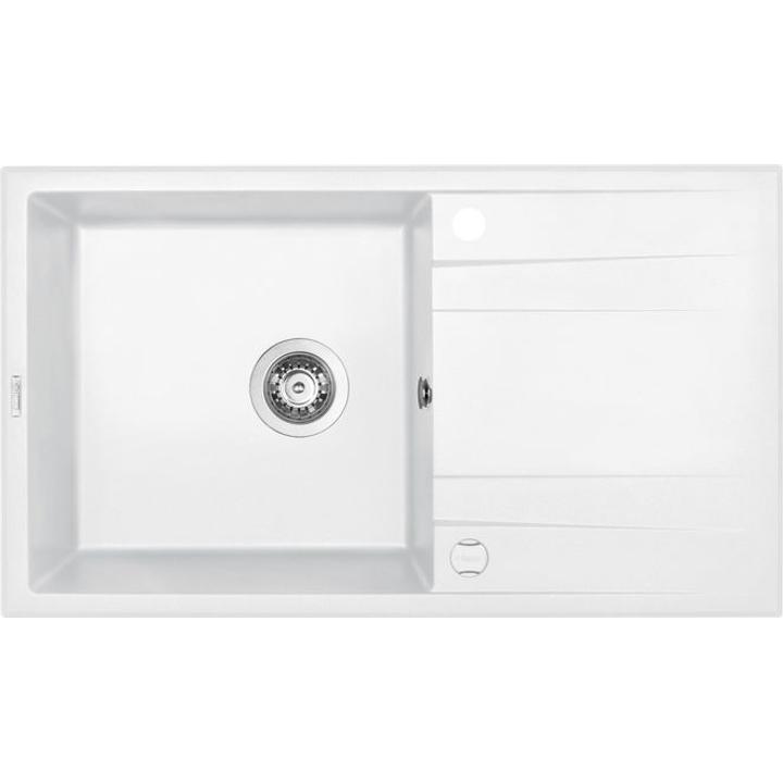 ZLEW. ERIDAN ALABASTER GRANIT 1K Z/O 860X500X190 + SPACE SAVER B7ZQE_A113