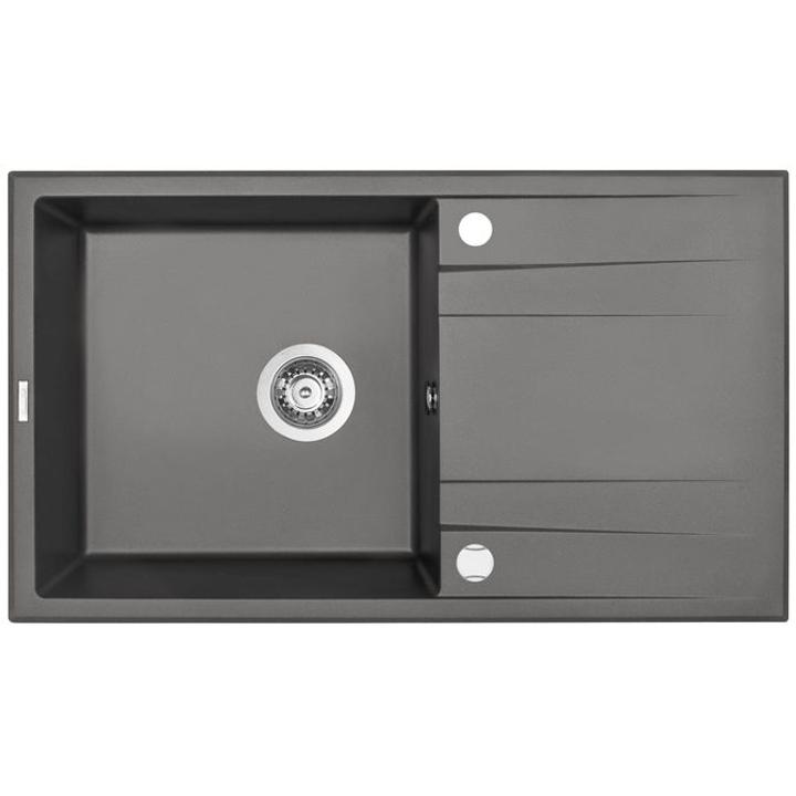 ZLEW.ERIDAN ANTRACYT METALIK GRANIT 1K Z/O 860X500X203 + SPACE SAVER - NOWOŚĆ B7ZQE_T113