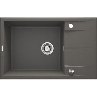 ZLEW. ERIDAN ANTRACYT METALIK GRANIT 1K Z/O 780X500X210, 3,5" + OSPRZĘT SPACE SAVER LUX  ZQE_T11B