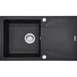 ZLEW. EVORA GRAFITOWY GRANIT 1K Z/O 780X440X180, 3,5" + OSPRZĘT SPACE SAVER B7ZQJ_2113