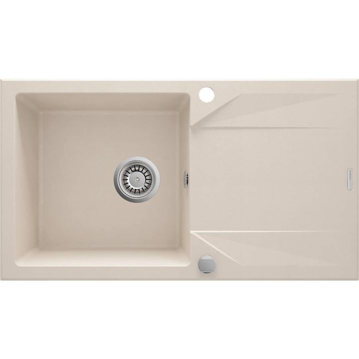 ZLEW. EVORA BEŻ GRANIT 1K Z/O 780X440X193, 3,5" + OSPRZĘT SPACE SAVER ZQJ_5113