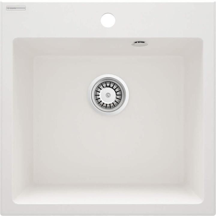 ZLEW.EVORA ALABASTER GRANIT 1K 500x500x216+SPACE SAVER ZQJ_A103