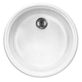 ZLEW. LUSITANO CERAMICZNY BIAŁY 1K B/O O 445X190, 2" + OSP B7ZCL_680N