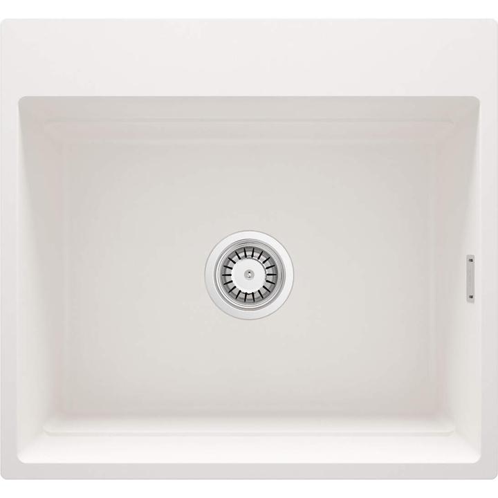 ZLEW. MAGNETIC ALABASTER GRANIT 1K 560X520X220, 3,5" + OSPRZĘT SPACE SAVER CLICK  ZRM_A10A