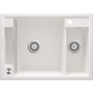 ZLEW. MAGNETIC ALABASTER GRANIT 1,5K 690X500X219MM + OSPRZĘT SPACE SAVER ZRM_A503