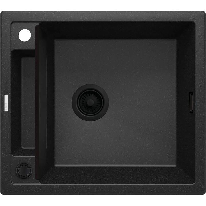 ZLEW. MAGNETIC GRAFIT MET.GRANIT 1K 560X500X219, 3,5" + OSPRZĘT SPACE SAVER  ZRM_G103