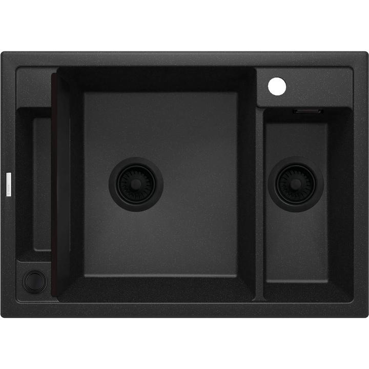 ZLEW. MAGNETIC GRAFIT MET.GRANIT 1,5K 690X500X219MM + OSPRZĘT SPACE SAVER ZRM_G503