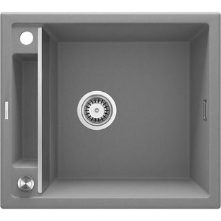 ZLEW. MAGNETIC SZARY MET.GRANIT 1K 560X500X219, 3,5" + OSPRZĘT SPACE SAVER  ZRM_S103