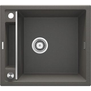 ZLEW. MAGNETIC ANTRACYT MET.GRANIT 1K 560X500X219, 3,5" + OSPRZĘT SPACE SAVER  ZRM_T103