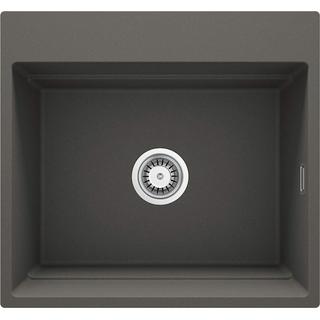 ZLEW. MAGNETIC ANTRACYT METALIK GRANIT 1K 560X520X220, 3,5" + OSPRZĘT SPACE SAVER CLICK  ZRM_T10A