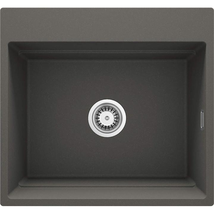 ZLEW. MAGNETIC ANTRACYT METALIK GRANIT 1K 560X520X220, 3,5" + OSPRZĘT SPACE SAVER CLICK  ZRM_T10A