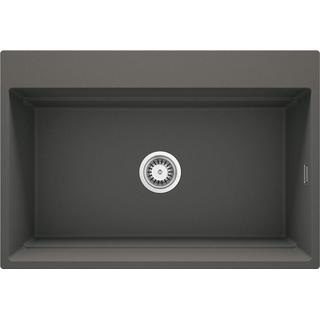 ZLEW. MAGNETIC ANTRACYT METALIK GRANIT 1K 760X520X220, 3,5" + OSPRZĘT SPACE SAVER CLICK  ZRM_T10B